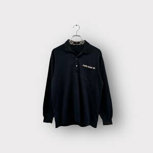 DAKS GOLF ダックス 長袖ポロシャツ ブラック サイズM ゴルフ ヴィンテージ ネ