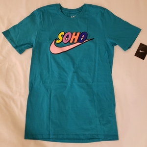 NIKE New York soho 限定 Tシャツ ナイキ ニューヨーク ソーホー green 緑 グリーン レディース メンズ Sサイズ ACG tee just do it USA 