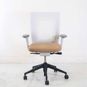 vitra. ヴィトラ【ID Air】ID Chair Concept IDチェア デスクチェア 肘付き 布張り ブラウン系 アントニオ・チッテリオ IDエア★829h32