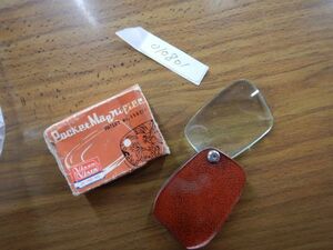 POCKET MAGNIFIER Vixen 24-P63-900 拡大鏡010801 7X5X1.5CM　箱