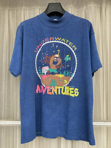 80s 90s ヴィンテージ ワーナーブラザーズ ルーニー・テューンズ タズマニアンデビル モックネック Tシャツ / バックスバニー