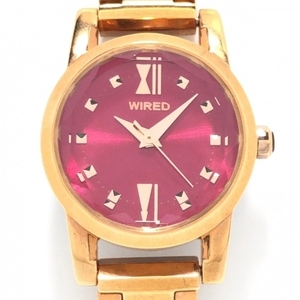 WIRED(ワイアード) 腕時計 - 1N01-0PJ0 レディース ピンク
