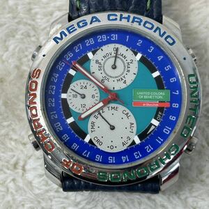 【Used】UNITED COLORS OF BENETTON BY BULOVA ベネトン　クロノグラフ　メンズ　腕時計　【ジャンク品】