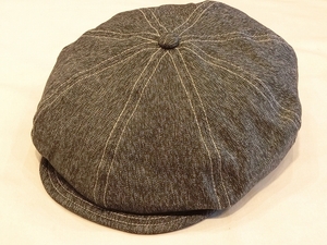 新品 DRY BONES キャスケット ブラック シャンブレー ドライボーンズ 帽子 Casquette