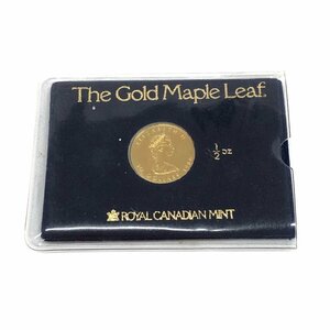 K24IG カナダ メイプルリーフ金貨 1/2oz 総重量15.6ｇ ケース付き【CEAL6024】
