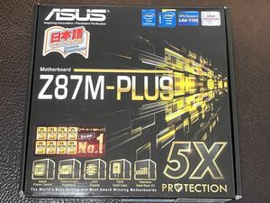 ★ 動作品 bios・windows10起動確認済 箱付き マザーボード 第四世代CPU対応 ★ ASUS Z87M-PLUS REV. 1.03 LGA1150 Micro ATX