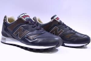 本物/NEW BALANCE 英国製 歴代最高級オールレザー/足数限定品 M577GNB NAVY US8.5/26.5cm 新品未使用 made in england 576 996