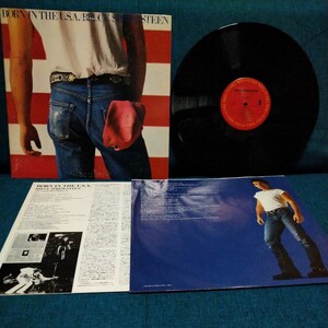 【3000円以上購入で1枚プレゼント！】　LP282 BRUCE SPRINGSTEEN BORN IN THE U.S.A. ブルーススプリングスティーン　国内盤　スリーブ付