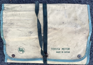 【中古】トヨタ車　車載工具　「TOYOTAロゴ緑」　昭和60年頃？　ダットサン車載KTCモンキー　スーパーカブ用プラグレンチ　（ジャンク品）