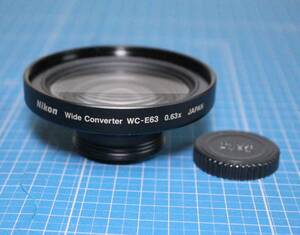 [is217]Nikon Wide Converter WC-E63 0.63× ワイコン　 ワイドコンバーター　ニコン　 COOLPIX880用
