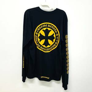 美品 CHROME HEARTS Yellow CH Plus LS Tee F1115