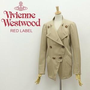◆Vivienne Westwood RED LABEL ヴィヴィアン ウエストウッド レッドレーベル オーブボタン ダブルジャケット ベージュ 2