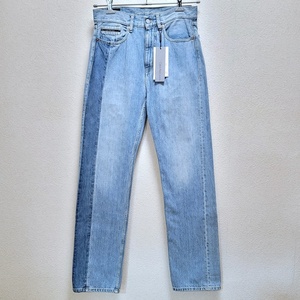 WB307 Calvin Klein Jeans カルバンクライン ハイストレート ジーンズ W30 L32 ライトブルー J307121 デニムパンツ ●60