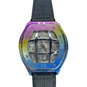 DANIEL LAZAR ダニエル ラザー EIGHTH WONDER_R エイスワンダー 腕時計 時計 自動巻 トノー型 メテオライト 文字盤 チタニウム レインボー
