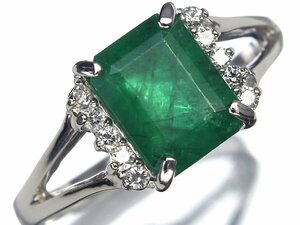 KL11586S【1円～】新品【RK宝石】≪Emerald≫ 濃厚カラーの輝き!! 上質エメラルド 大粒2.43ct! 極上ダイヤモンド Pt900 高級リング ダイヤ