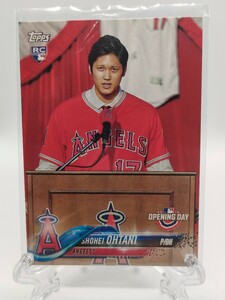 【ルーキーカード】大谷翔平、エンゼルス入団会見 - 2018 Topps Opening Day Baseball #200