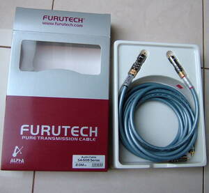 新品元箱入 FURUTECH フルテック SA-509 α導体 μ-OFC α-process超低温処理 特殊電磁界処理 RCAケーブル 2M2本 コレクトチャック SA509③