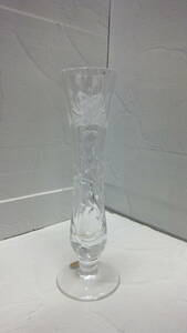 1062 Royal Brierley　一輪挿し ロイヤルブライアリー クリスタルガラス　英国王室御用達　ガラス製　花びん　フラワーベース　切子　
