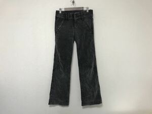 本物ダナキャランジーンズDKNYJEANSコットンコーデュロイストレッチパンツアメカジサーフミリタリーレディースグレー旅行トラベルグレー26