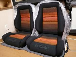 GW下げてスタート　超希少 レカロ シート RECARO LS オレンジ　ストライプ　360表皮純正後期仕様　新品専門店フルオーバーホール済