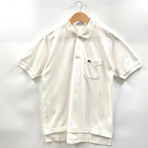 BURBERRY バーバリー　ポロシャツ　Mサイズ　ホワイト　メンズ　半袖