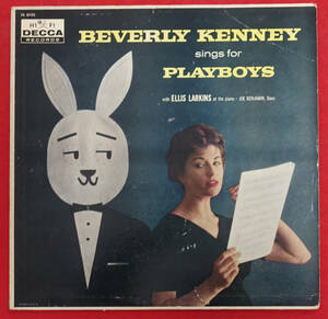 極美! US DECCA MONO DL 8743 オリジナル Beverly Kenney Sing For Playboys DG/Flat Edge