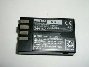 6220●● PENTAX D-LI109、ペンタックス純正 リチウムイオンバッテリー D-LI109 ●