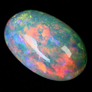 2.370ct 天然ホワイトオパール オーストラリア 遊色抜群 最高品質 〔Australia White opal jewelry 宝石 ナチュラル natural 裸石 loose 〕