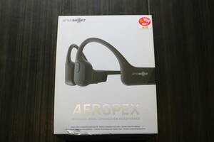 ☆AfterShokz　Aeropex　骨伝導ワイヤレスイヤホン　AS800　ブラック　中古　一式あり　スポーツベルト・耳栓未使用　☆