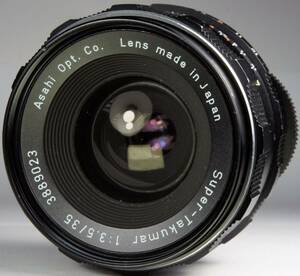 分解整備・実写確認済 Super-Takumar 35mm F3.5 クリアな広角描写を楽しむことができるオールドレンズ【送料410円】