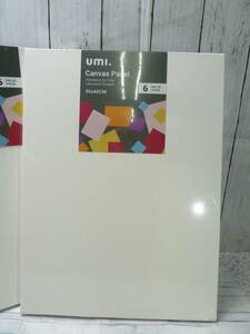 ＠アマゾン UMI ３０×４０㎝ キャンバスパネル 厚み約０．３㎝ ６枚１セットで１個 画材 絵画 作品制作 アクリル・油絵具