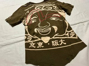 ■　EVISU エヴィス　エビス　半袖 Tシャツ サイズ32　カーキ レディース　★