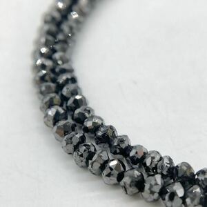 ■ブラックダイヤモンドアクセサリーパーツ■a重量約4g ダイヤ diamond Diamond jewelry necklace accessory parts 両穴 CE0