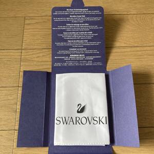 【美品】SWAROVSKI スワロフスキー マイクロファイバー クリスタルクロス 布 送料185円