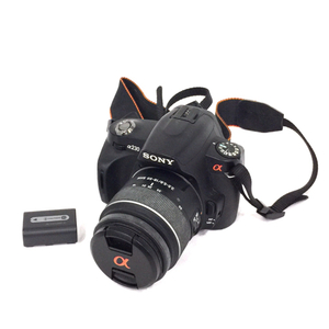 SONY DSLR-A230 α230 DT 3.5-5.6 18-55mm SAM デジタル一眼レフカメラ 光学機器 QG043-92