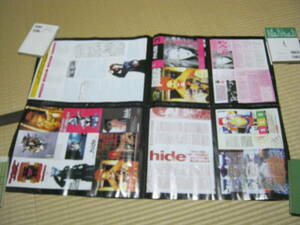 hide / 折り込み８面ポスターチラシ X JAPAN エックス SPREAD BEAVER ZILCH LEMONED 