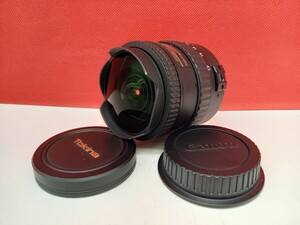 ■ Tokina FISHEYE 10-17mm F3.5-4.5 DX AT-X カメラ レンズ 動作確認済 Canon用 キャノン 魚眼レンズ トキナー