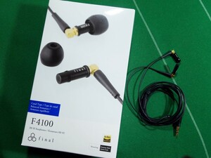 ▼Final ファイナル シングルBA ハイレゾ MMCX F4100 FI-F4BALD ブラック 美品!!!▼