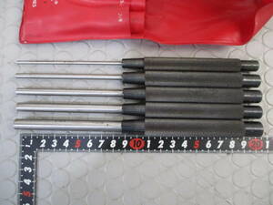 Starrett ドライブピンポンチセット NO,S248SET◇5本セット■C-35