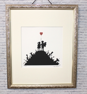 バンクシー Banksy Kids on Guns エスタンプ リトグラフ