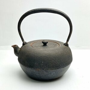 rm) 無銘 鉄瓶 総重量約1576.1g 水漏れ無し 工芸品/茶器 経年保管品 サビ・変色等あり 現状渡し 中古 USED