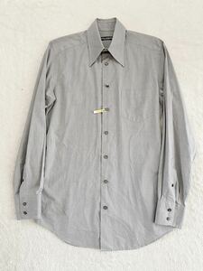 DOLCE&GABBANA size37-14 1/2 イタリア製長袖シャツ グレー メンズ ドルチェ＆ガッバーナ ドレスシャツ