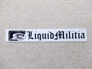 ■ Liquid Militia / リキッド・ミリティア ステッカー [198mm x 27mm] ジェットスキー カリフォルニア ■レア品♪