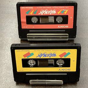 1804T ソニー Walkman 54分 ノーマル 2本 カセットテープ/Two SONY Walkman 54 Type I Normal Position Audio Cassette