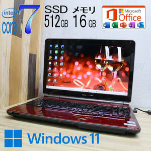 ★美品 YAMAHA♪最上級4コアi7！新品SSD512GB メモリ16GB★LL750F Core i7-2670QM Win11 MS Office2019 Home&Business ノートPC★P70718