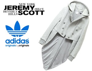 新品未使用 ADIDAS ORIGINALS O BY O 【JEREMY SCOTT】 JS HOODED FLEACE TUXEDO W/ TAIL ジェレミー スコット タキシード M