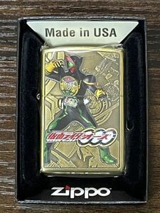 zippo 仮面ライダー オーズ 20周年記念 ゴールド 50個限定生産 20th 2019年製 GOLD MASKED RIDER 両面デザイン デットストック