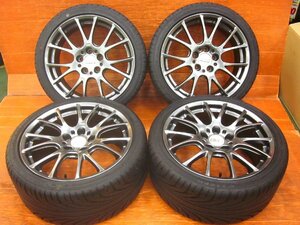 【Y4】BBS RE-V RE057/RE058 18インチ 8.0J +43/9.0J +48 PCD114.3 5H φ60 KENDA KR20 225/40R18 255/35R18 IS/マーク2/アルテッツァなど