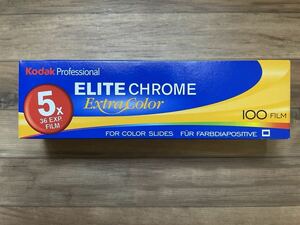 Kodak コダック ELITE CHOROME extra color ISO100 35mm 36枚撮　カラーリバーサルフィルム 期限切れ 5本入り