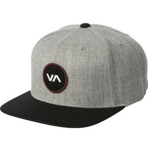 RVCA VA Patch Snapback Hat Cap Grey Black キャップ